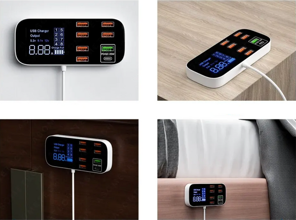 PowerHub - Multi USB Charger - Charge Multiple Devices Simultaneously, Fast & Efficient