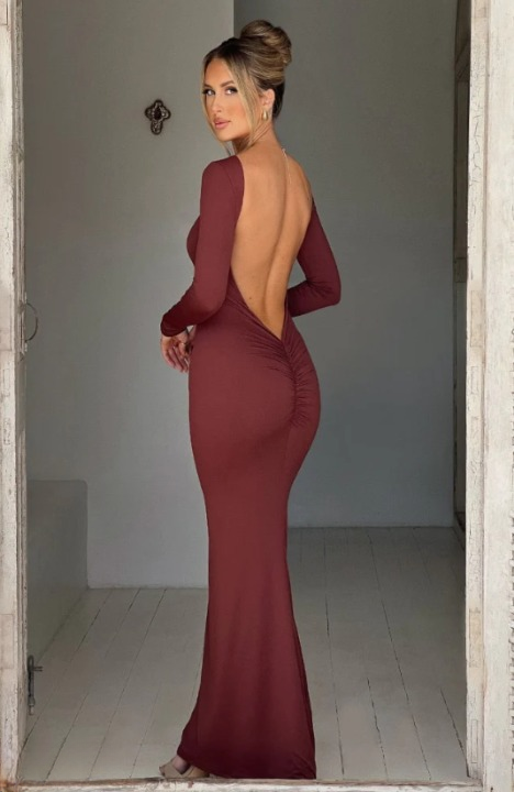 Pharsa - Backless Tailored Evening Dress