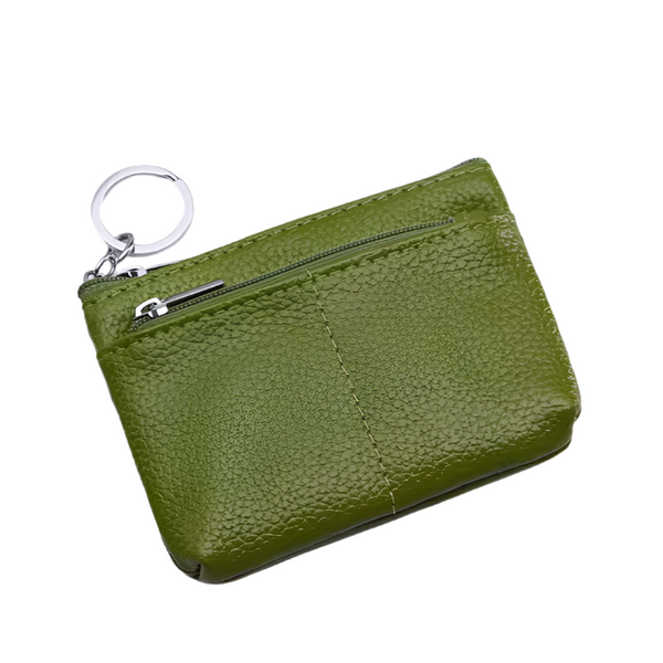 Olive - Compact Travel Pouch Wallet with Key Holder