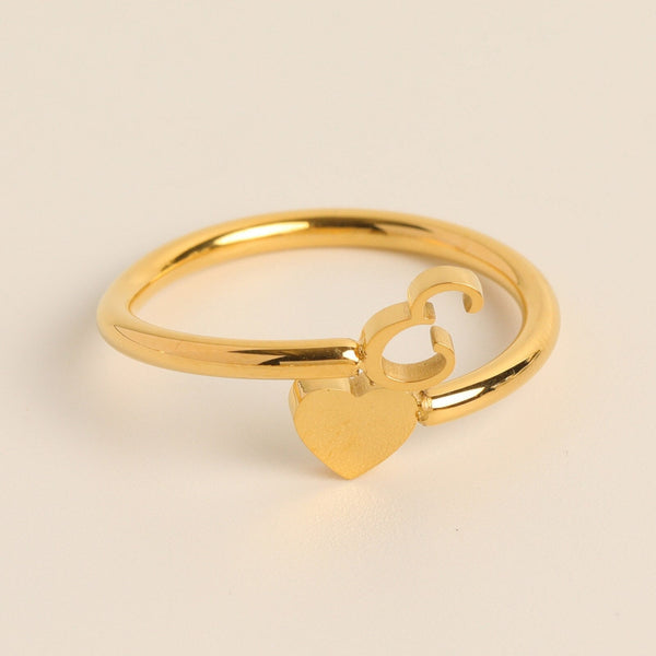 LoveInitial - Initial Heart Ring - Personalized & Heartfelt Design