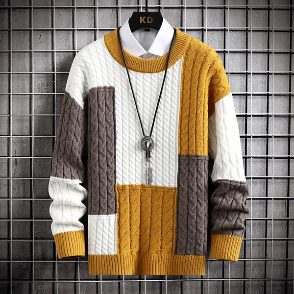 Isandro - Harajuku Knit Pullover for Men