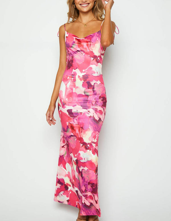 Jamie - Party Floral Maxi Dress