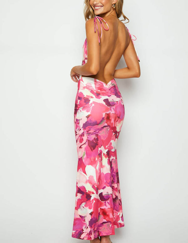 Jamie - Party Floral Maxi Dress