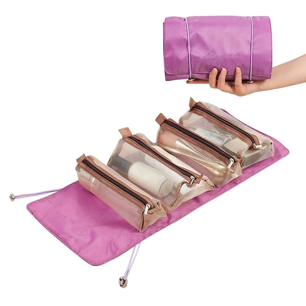 Gresilda - Large-Capacity Waterproof Foldable Hanging Toiletry Cosmetic Travel Bag