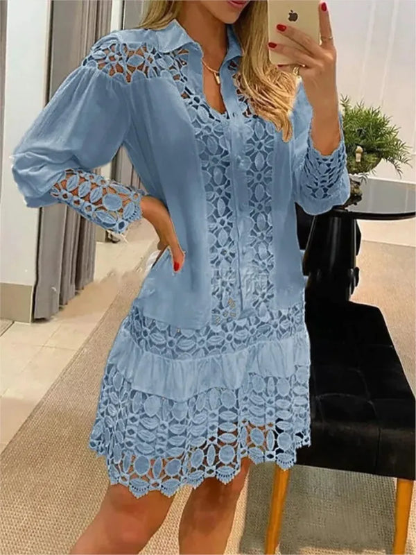 Sammy - Elegant Lace Mini Dress