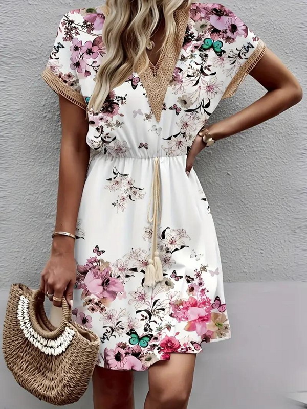 Aria - Whimsical Floral Mini Dress