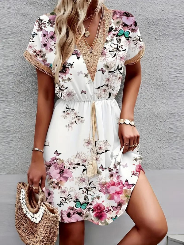 Aria - Whimsical Floral Mini Dress