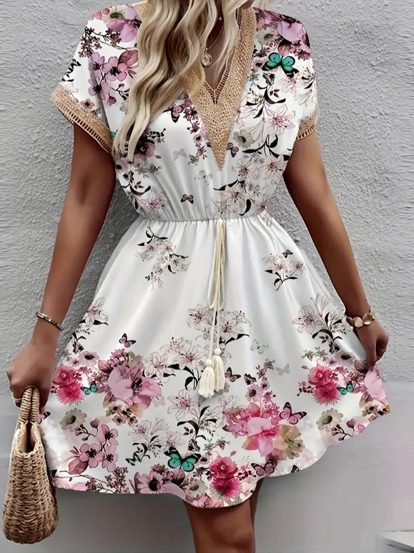 Aria - Whimsical Floral Mini Dress