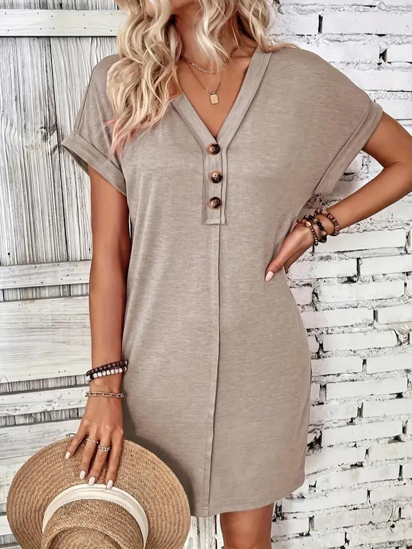 Kateri - V-Neck Casual Mini Dress