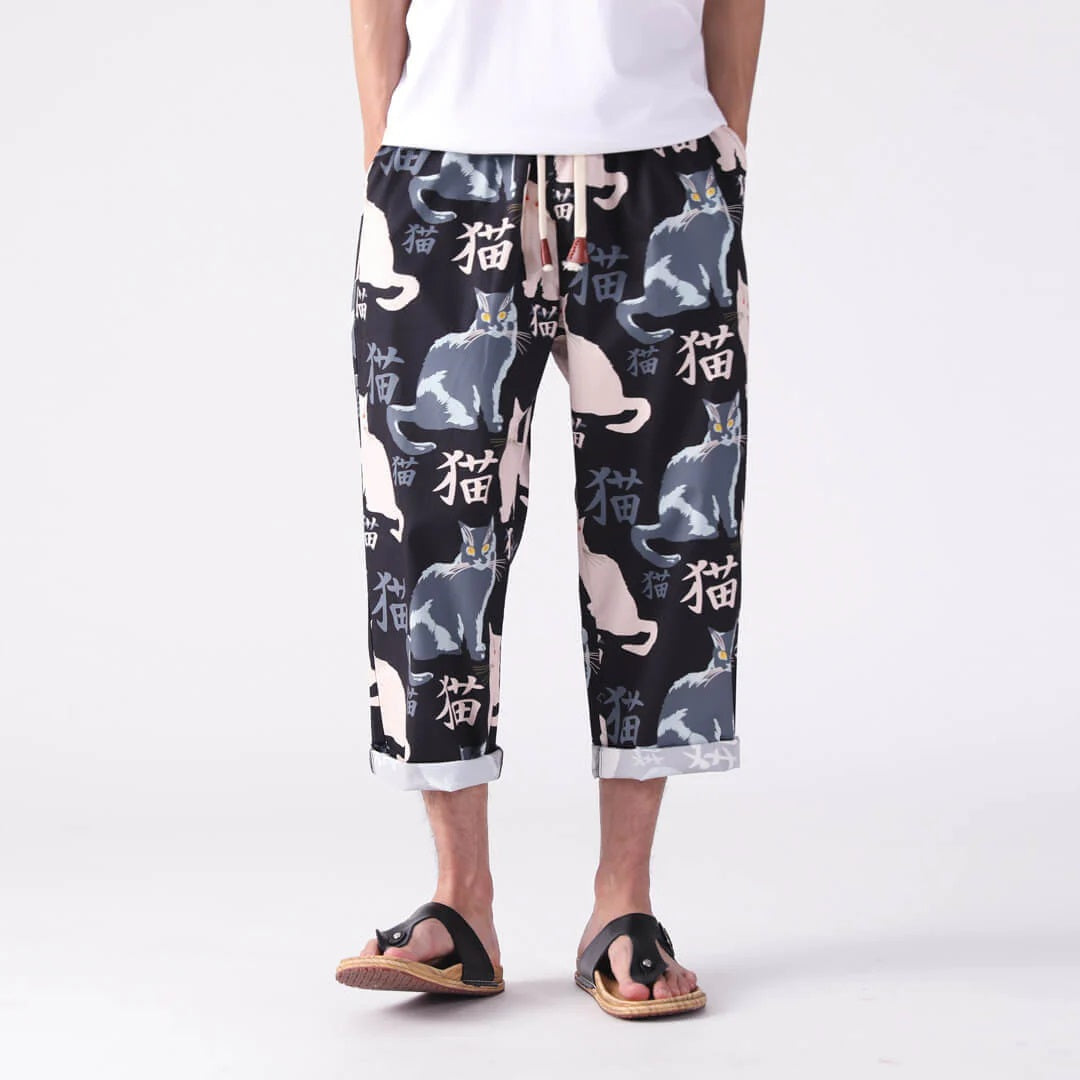 Kit - Cat Print Pants