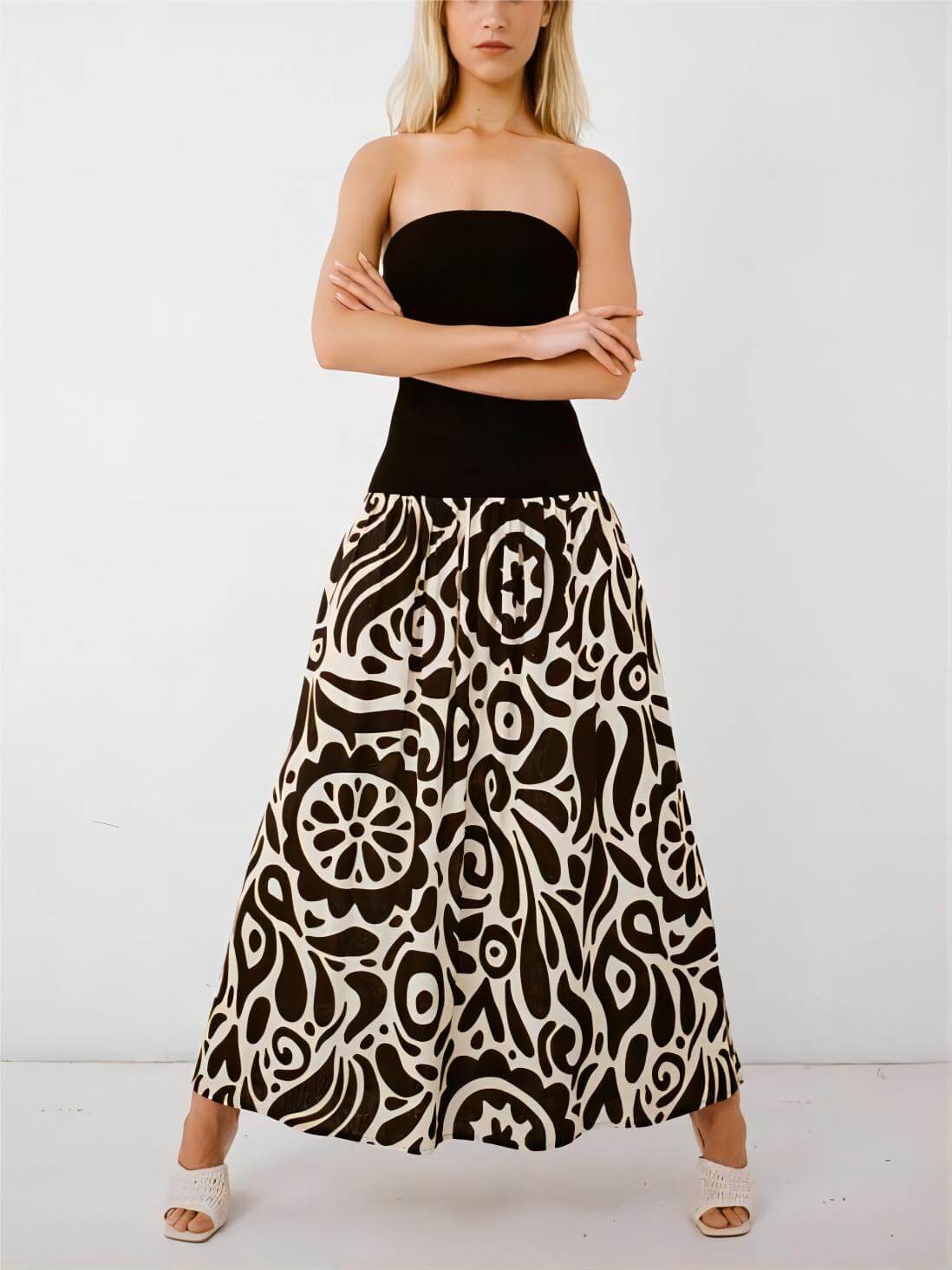 Alethea - Elegant Tube Midi Dress