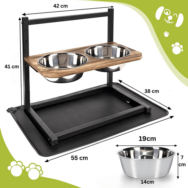 Elevated Dog Feeding Station – Comfortable and Convenient Meal Setup for Your Pet