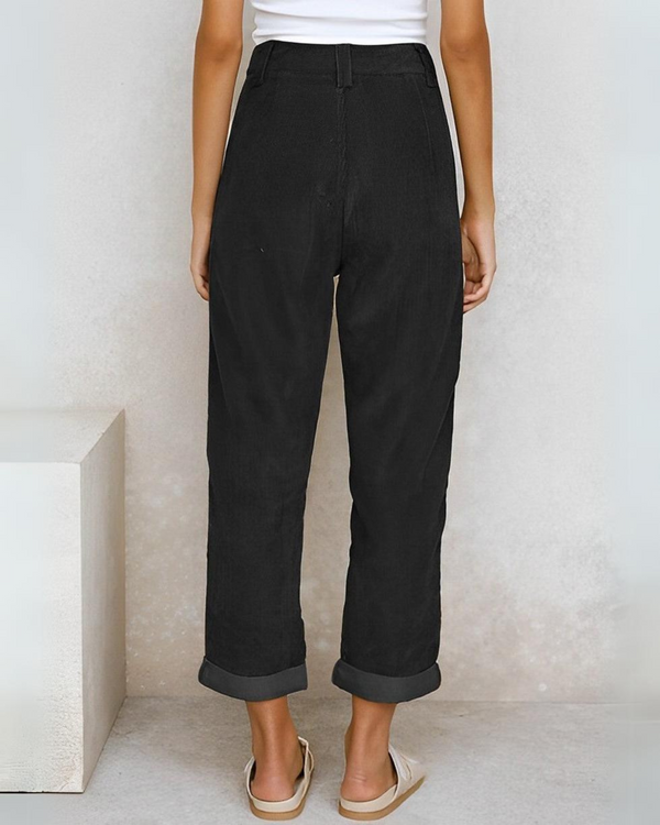 Lucy - High Waisted Flowy Suit Trousers