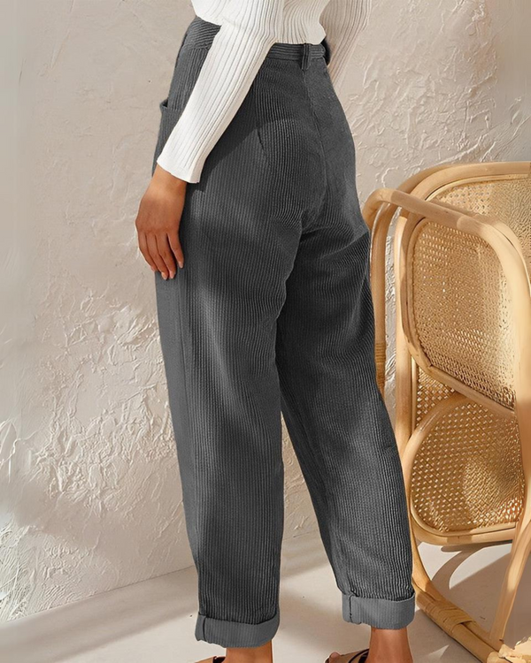 Lucy - High Waisted Flowy Suit Trousers