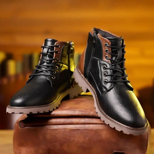 Charles - Mid Cut Zipper Boots for Men