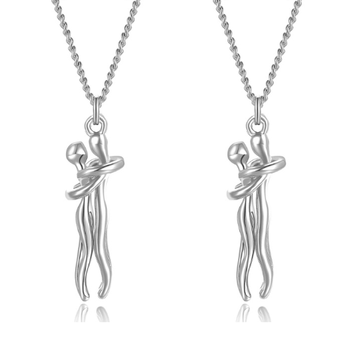 LoveLink - Necklace with Pendant for Couples - Perfect Symbol of Togetherness