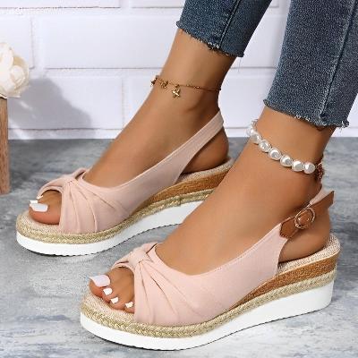 Victria - Open Toe Wedge Sandals