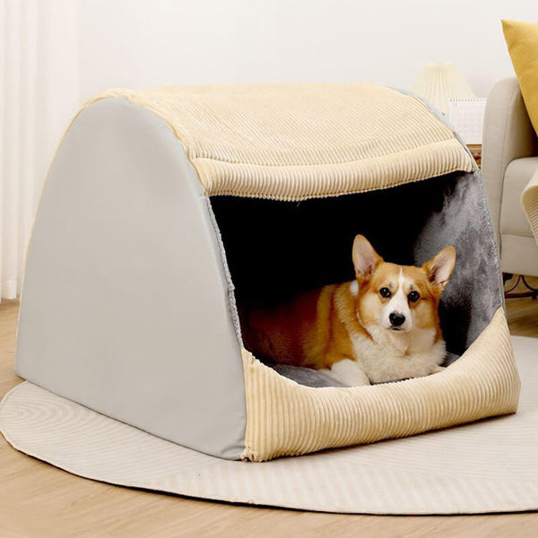 Cozy Dog Tent Bed - Soft, Portable & Warm Shelter for Pets