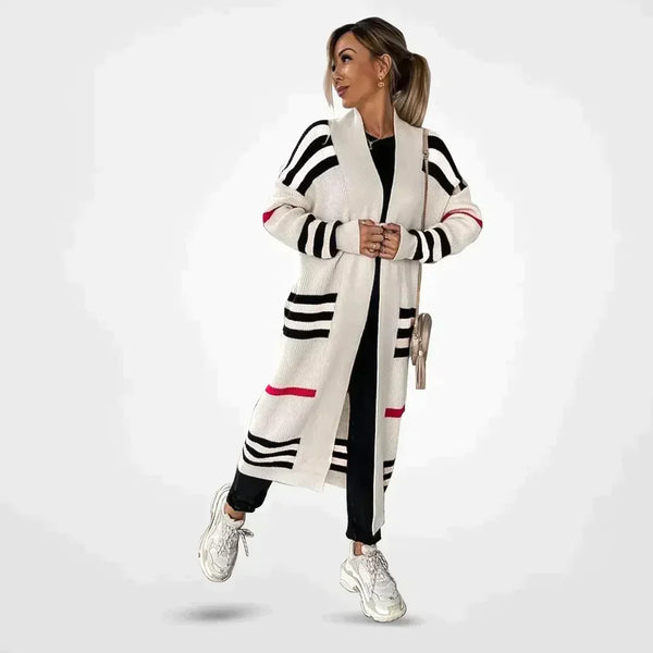 Soraya -  Stripped Knitted Cardigan