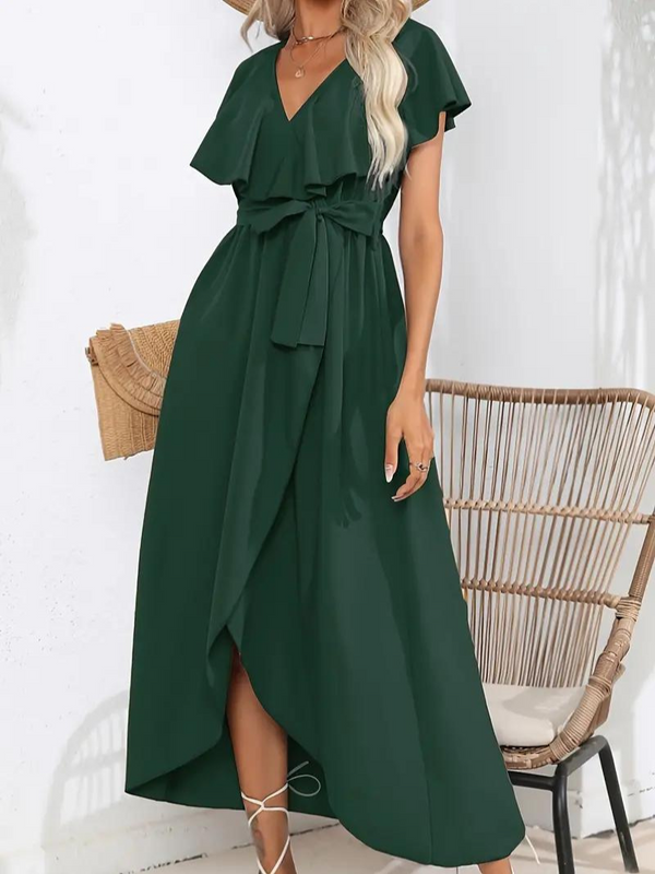 Hartley - Flowy Elegant V-Neck Dress