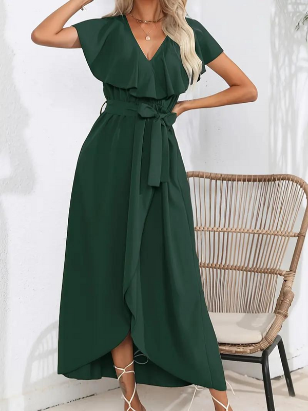 Hartley - Flowy Elegant V-Neck Dress