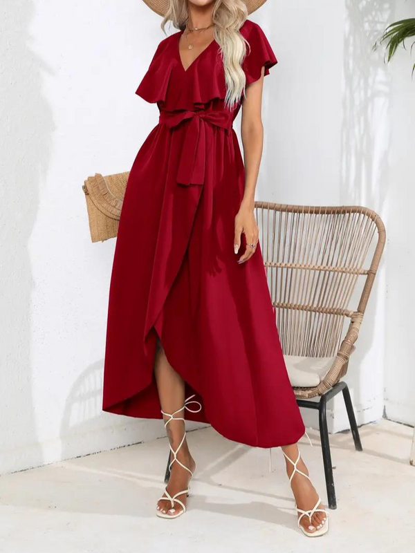 Hartley - Flowy Elegant V-Neck Dress