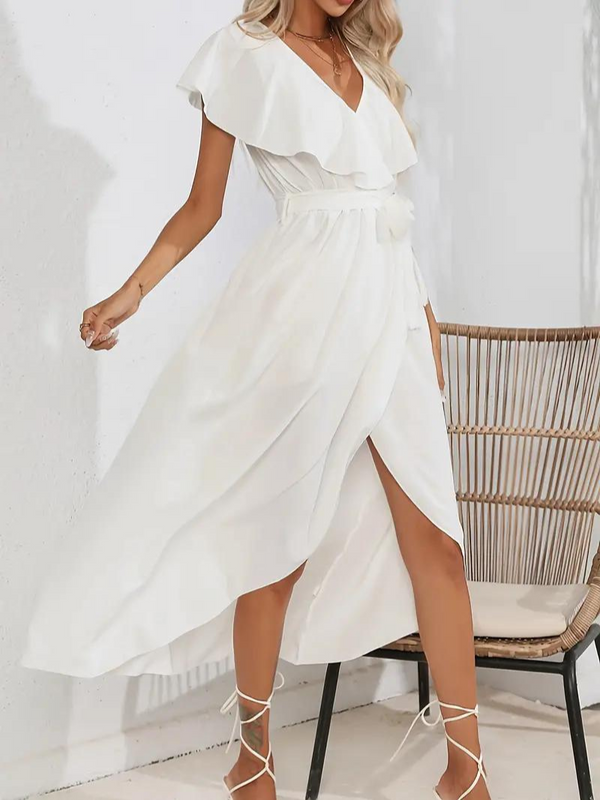 Hartley - Flowy Elegant V-Neck Dress