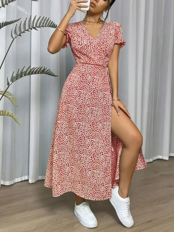 Raelynn - Elegant Casual Wrap Maxi Dress