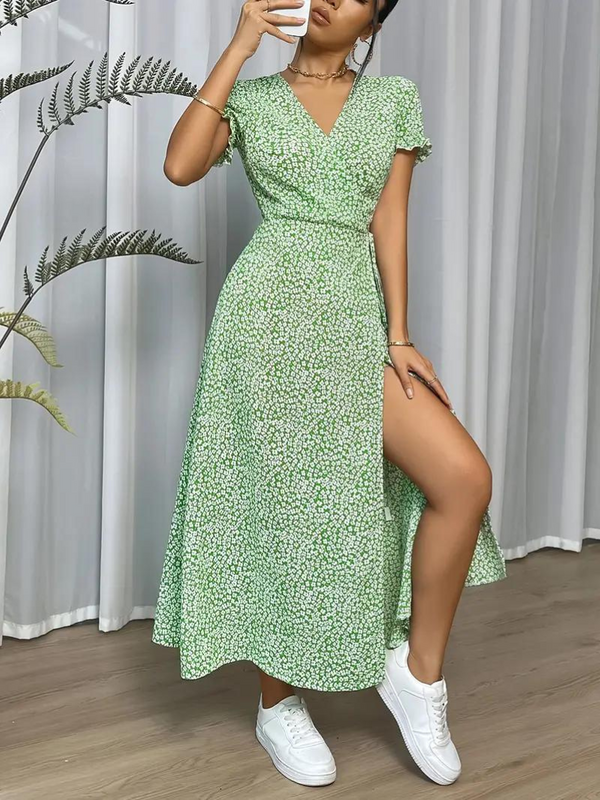 Raelynn - Elegant Casual Wrap Maxi Dress