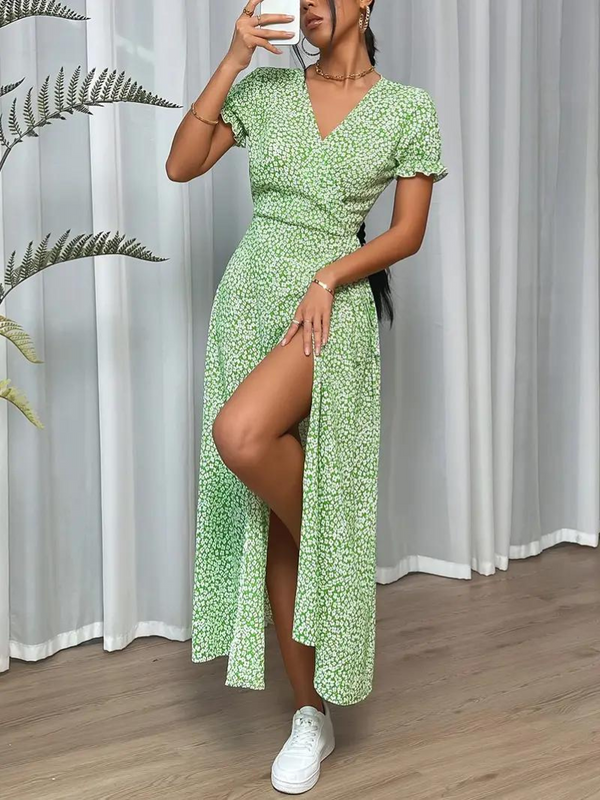 Raelynn - Elegant Casual Wrap Maxi Dress