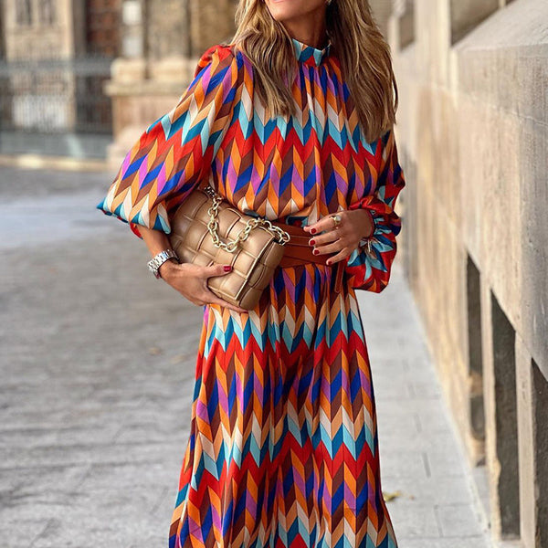 Colleen - Stylish Colourful Sleeves Dress