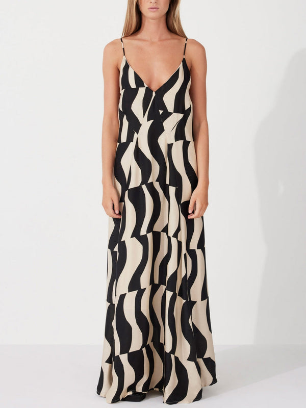 Veron - Scooped Back Maxi Dress