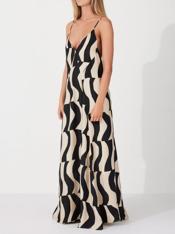 Veron - Scooped Back Maxi Dress