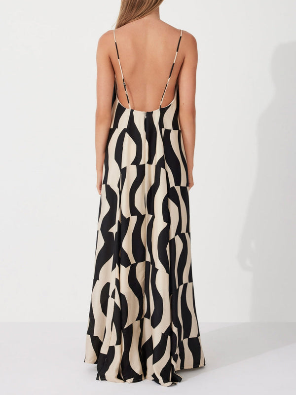 Veron - Scooped Back Maxi Dress