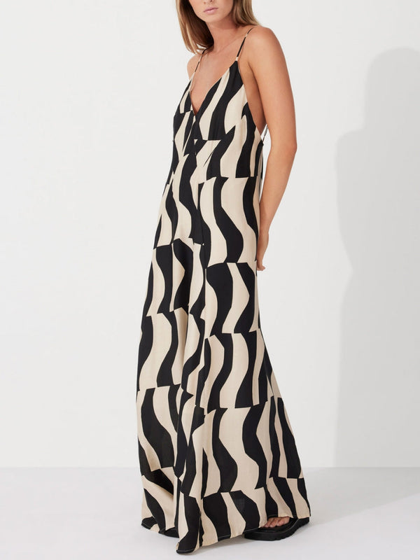 Veron - Scooped Back Maxi Dress