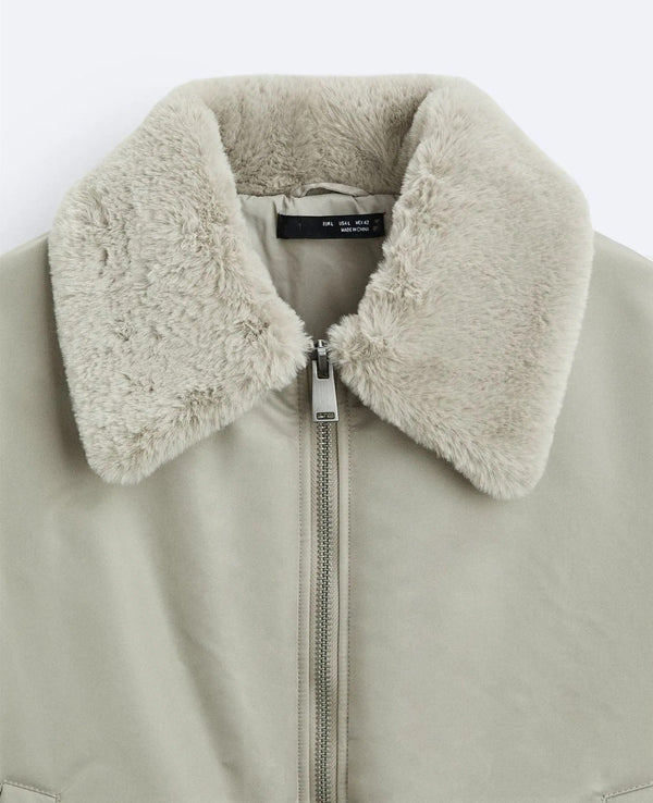 Ilyas - Sherpa Collar Bomber Jacket