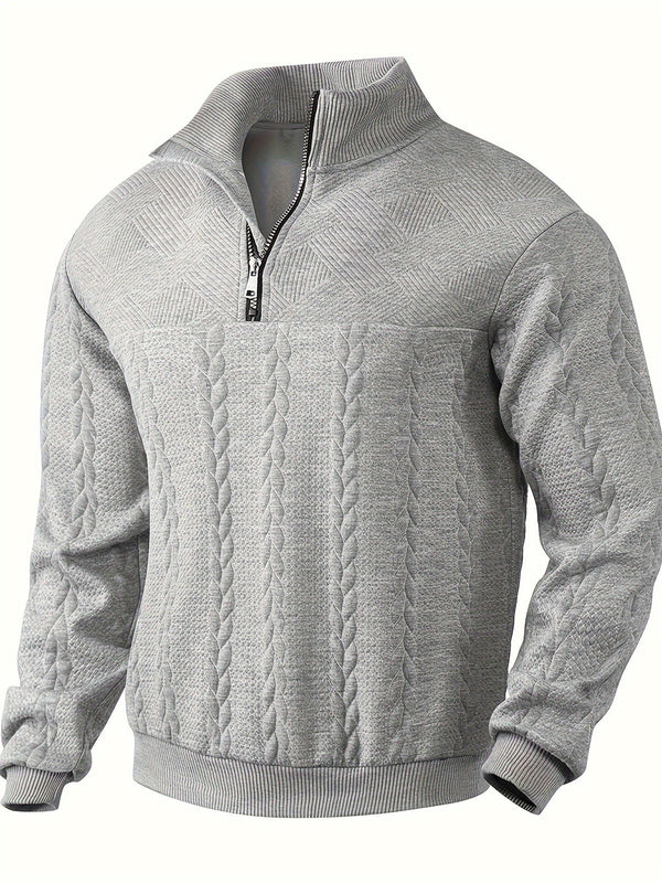 Vince – Men's Zip-Up Sweater – Fashionable & Insulated