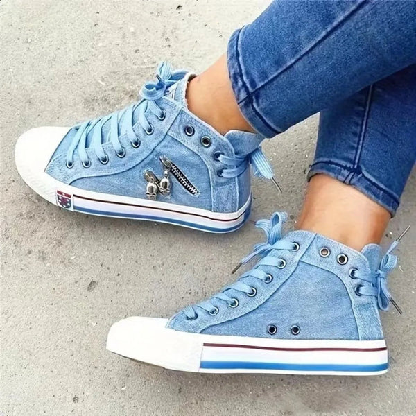 Anjaylah - Trendy High-Top Sneakers