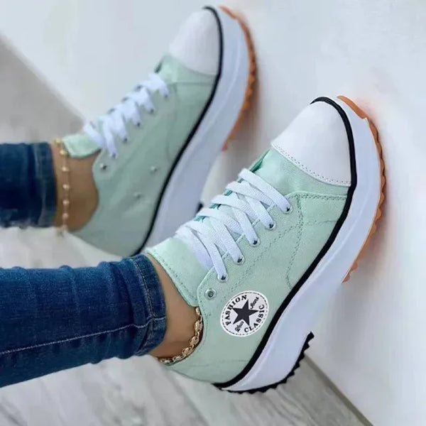 Canvas - Platform Sneakers for Women