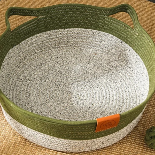 Misty - Natural Rope Cat Bed – Handmade Comfort with a Chic Look