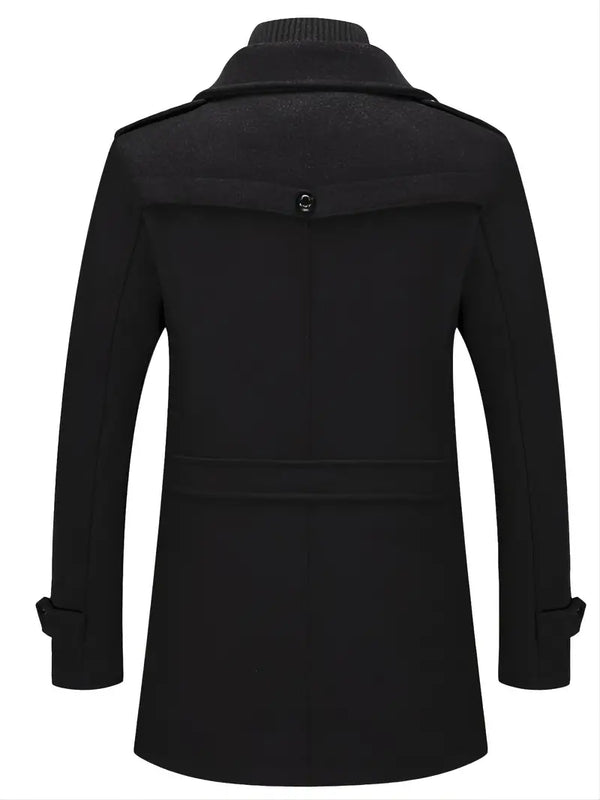 Alexander - Men's Double Collar Coat - Sophisticated Style & Superior Warmth