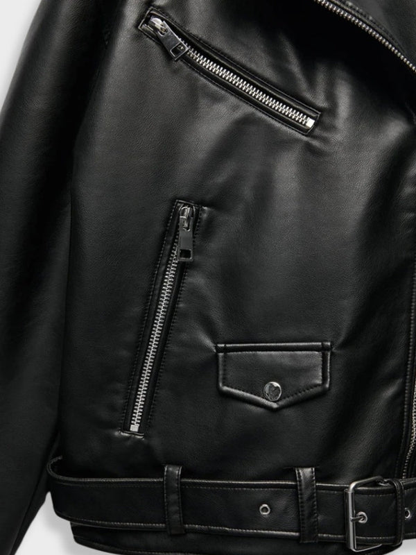 Jamine - Black Leather Jacket