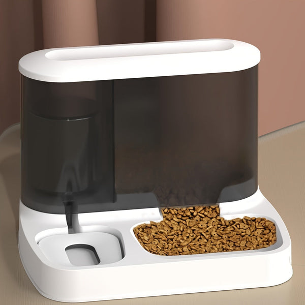 2-in-1 Automatic Pet Food & Water Dispenser – Hassle-Free Feeding for Your Furry Friend