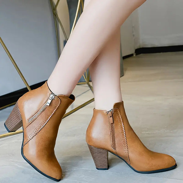 Martha - Elegant Heeled Women's Boots