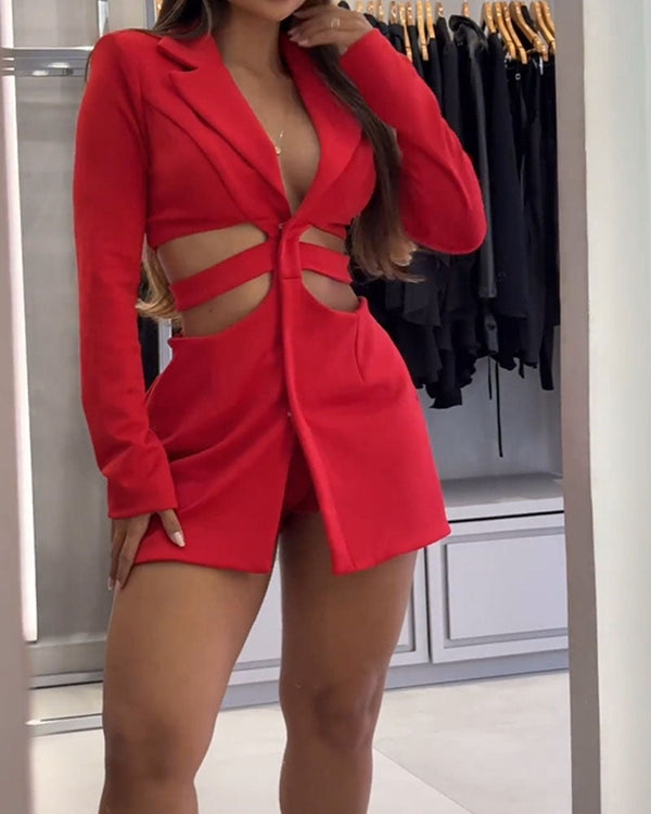 Abrielle - Cutout Blazer Dress