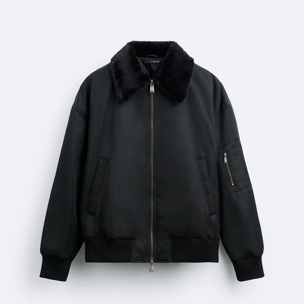 Ilyas - Sherpa Collar Bomber Jacket