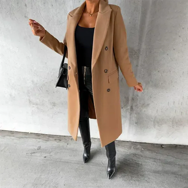 Enda - Warm Trench Coat - Perfect for Cold Weather