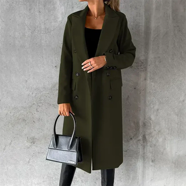 Queenie - Women's Warm Trench Coat