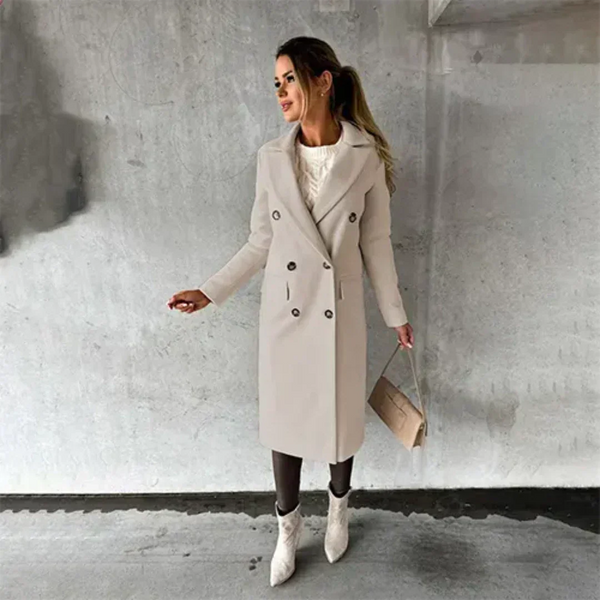 Enda - Warm Trench Coat - Perfect for Cold Weather