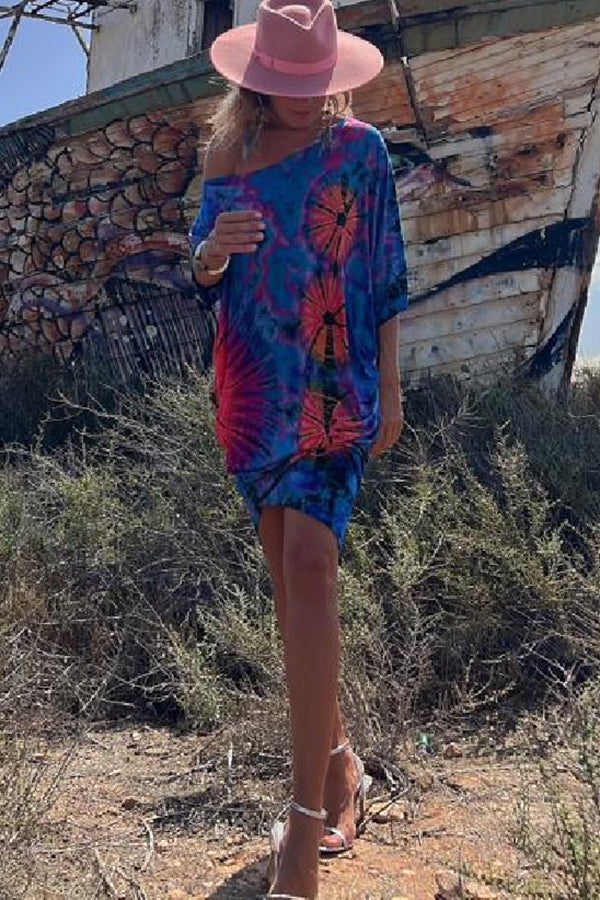 Hannelore - Tie-Dye Print Mini Dress